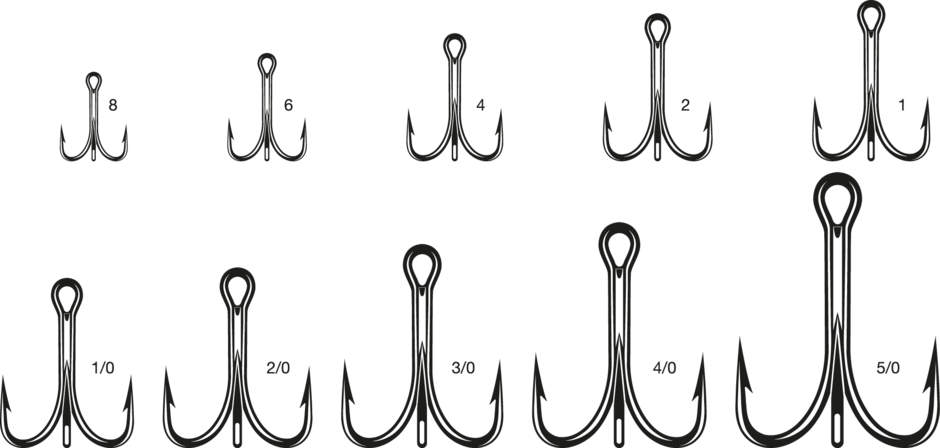 VMC O'SHAUGHNESSY TREBLE SHORT 4X PS HOOK SIZE 5/0 QTY 25