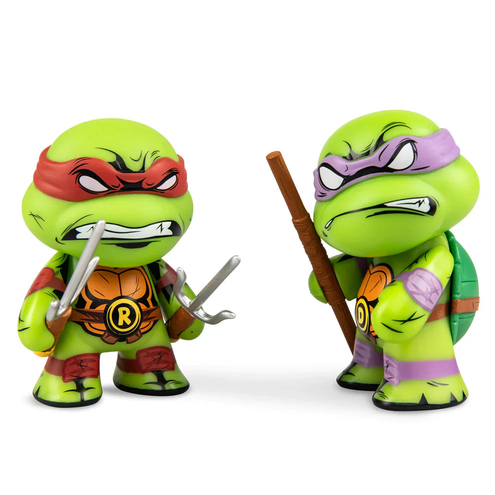 TMNT Raphael & Donatello 3" Vinyl Figure 2 pk