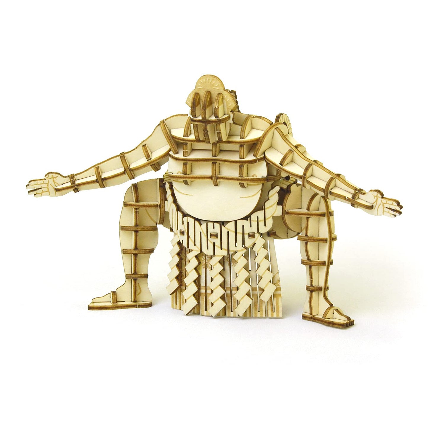 A-ZONE Wooden Art Ki-Gu-Mi Sumo Yokozuna Shiranui Style