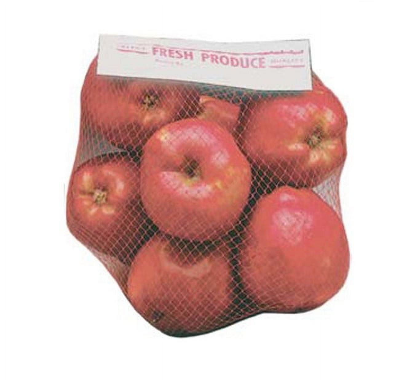 Conwed Plastics Vexar Clam Net Bag with Header Red, 5.5' Length x 24' Depth | 1000/Case