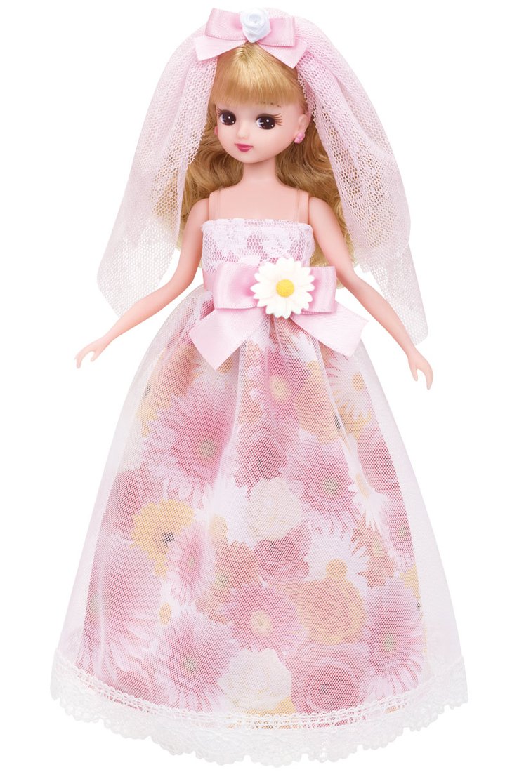 TAKARA TOMY Licca Doll Flower Wedding Dress Set Doll Not Included 842033