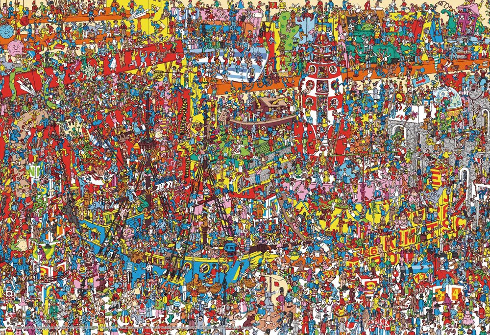 Beverly Jigsaw Puzzle 40-005 Where's Wally? Many Toys (40 L-Pieces) Large Piece Puzzle