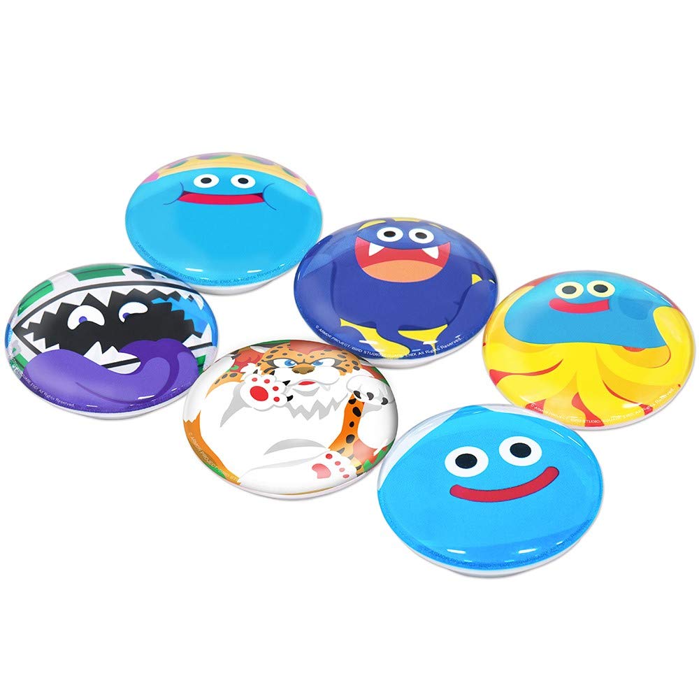 Square Enix Smile Slime Glass Magnet Gyugyutto Monster Ver. Set Of 12 - Dragon Quest Magnets