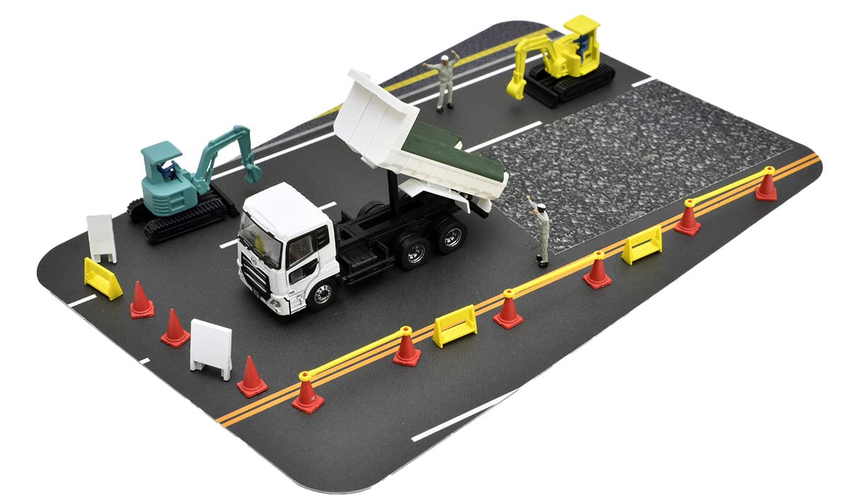 Tomytec Japan Truck Collection Diorama Set For Road Construction Site Dump