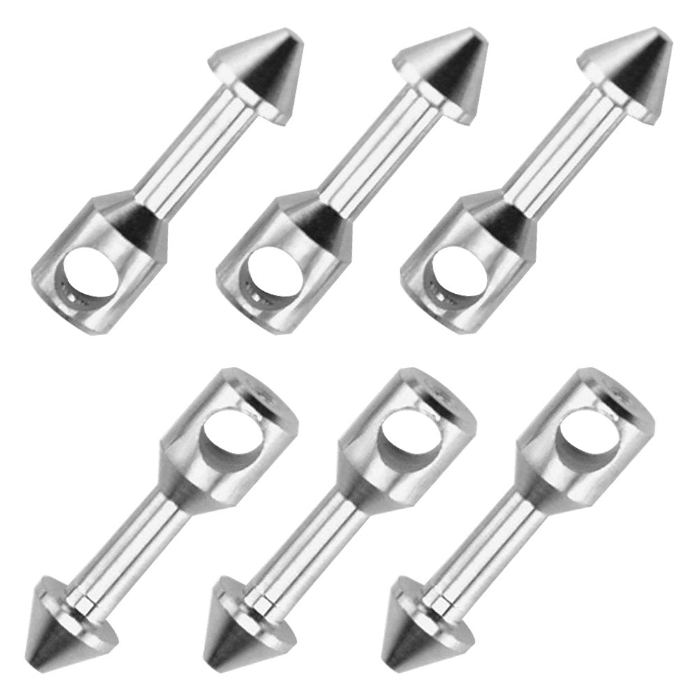 Eccomum 6 PCS 316 Stainless Steel Wishbone Spearfishing Speargun Bands Durable Spearfishing Wishbone Fishing Accessory