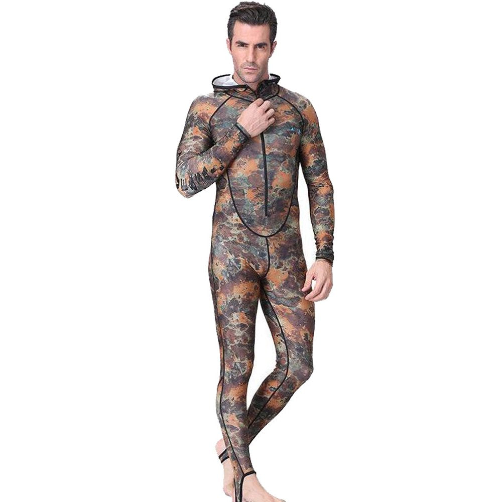 WQJNWEQ Clearance New Men Camouflage Camo Wetsuit for Scuba Free Diving Spear Fishing Swimmin