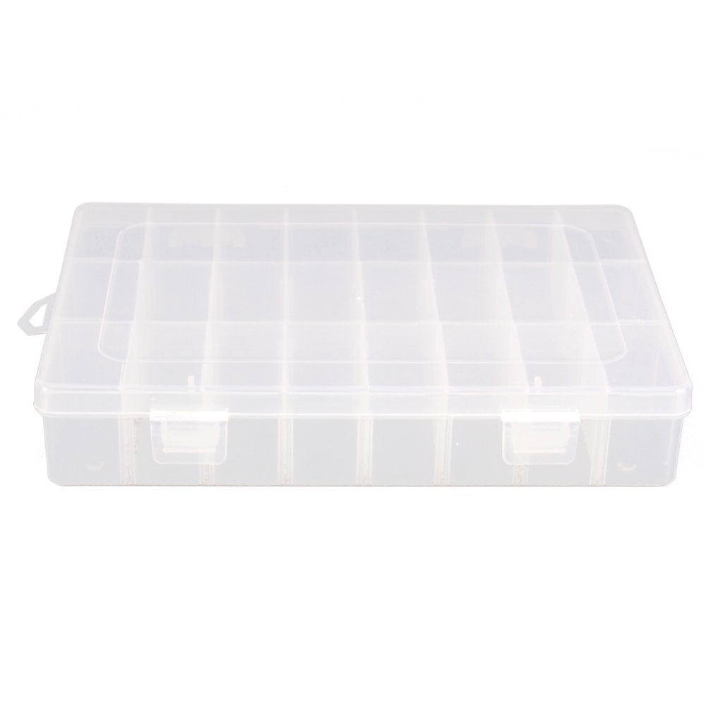 Double Layer Bait Lure Sorting Box Fishing Tackle Case Organizer (24 Slots)