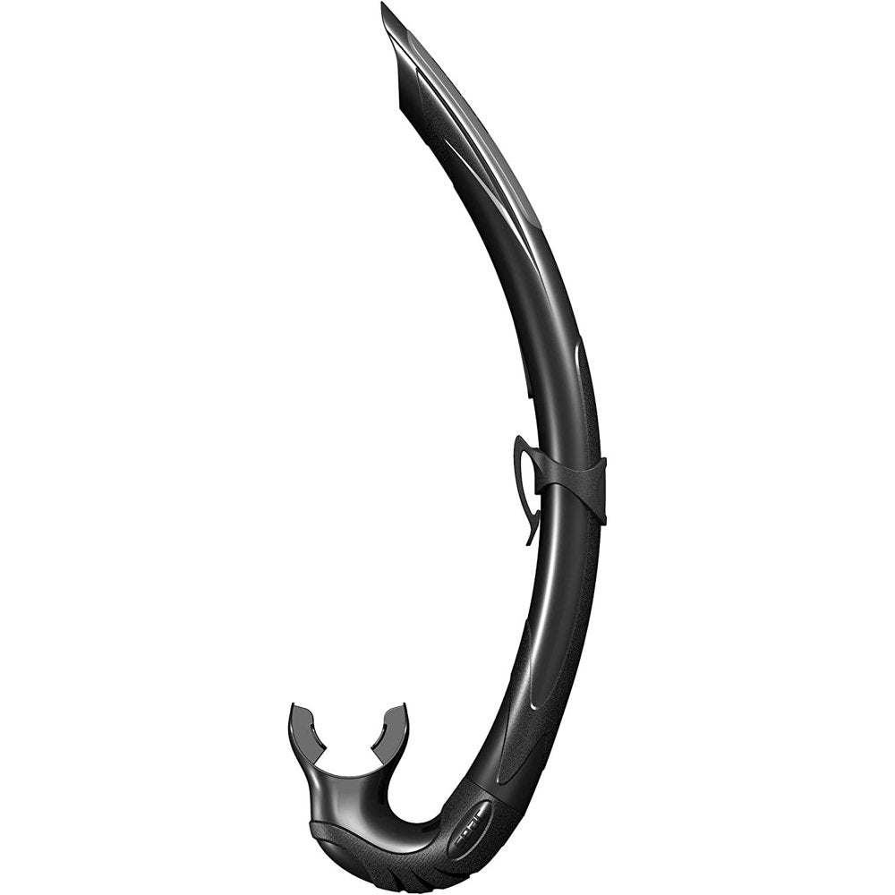 MOWENTA Jet S/BL Diving Snorkel, Black, Contoured J-Shape Diving Snorkel Ideal for Free Diving and Deep Spear Fishing by Visit the MOWENTA Store