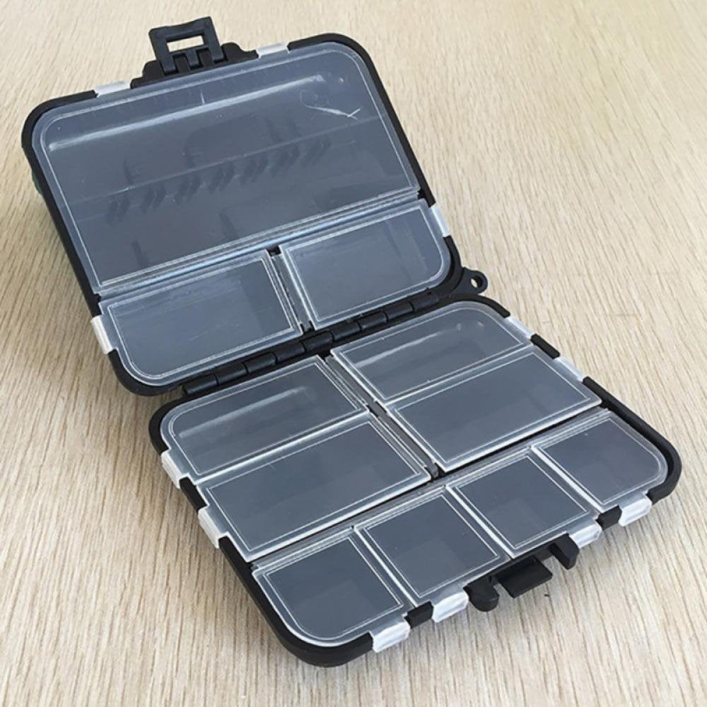 Fishing Lure Boxes, Bait Storage Case Fishing Tackle Storage Trays Accessory Boxes Thicker Plastic Hooks Organizer for Vest Casting Fly Fishing