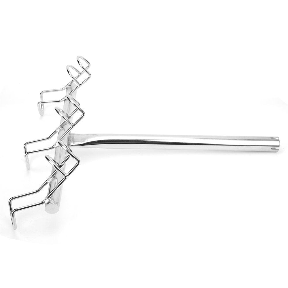 Fishing Pole Holder, Stainless Steel Top Mounted Angling Accessory 3-Way Fishing Rod Holder for Yachts or Ships