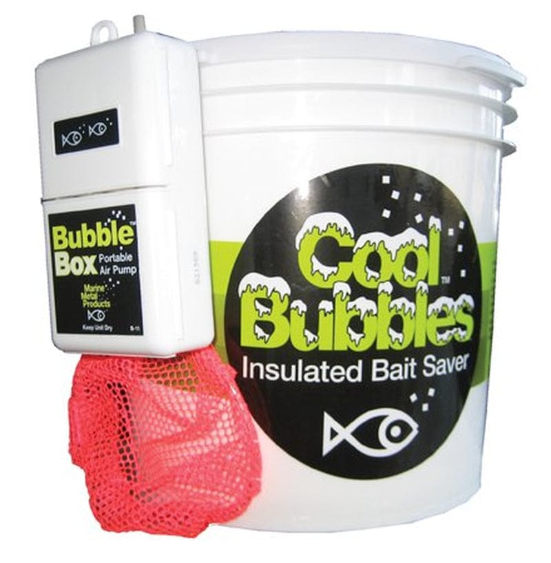 Marine Metal Cool Bubbles 8 Qt Insulated with B-11 Pump Ideal for ,Minnows and Shrimp
