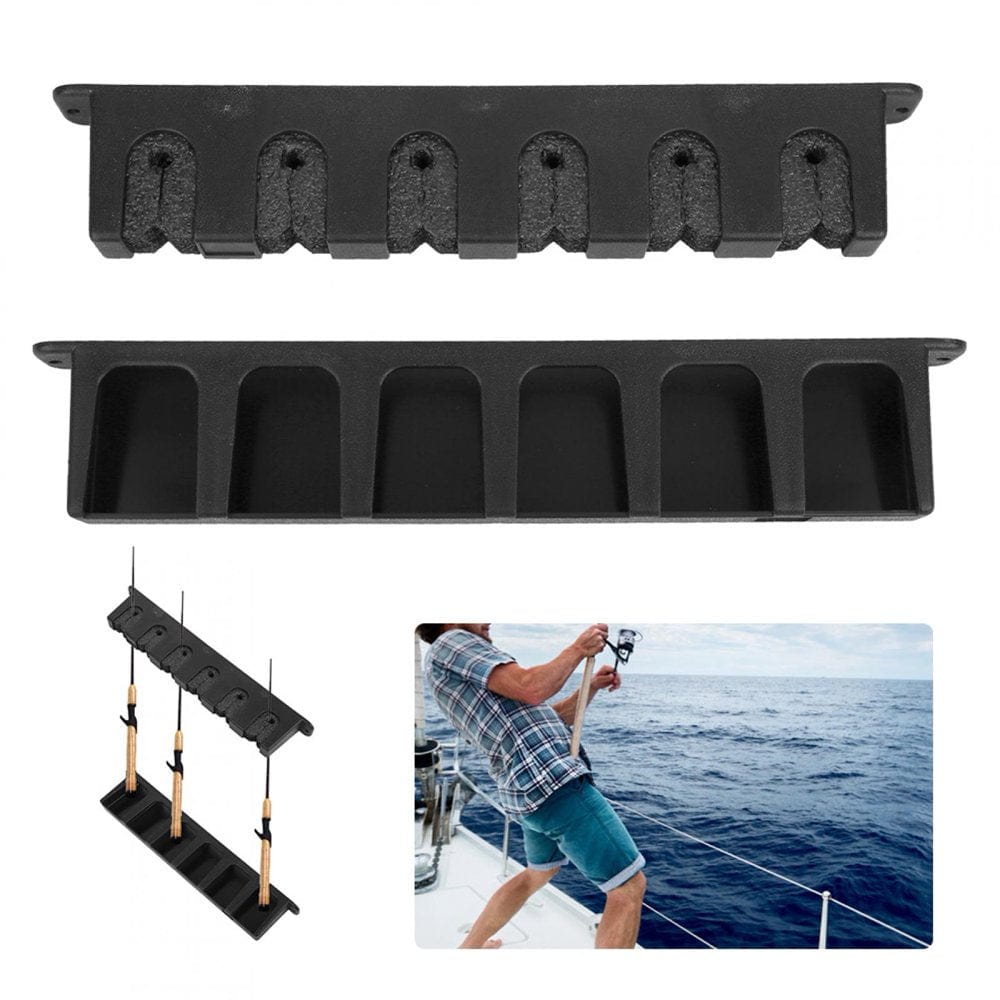 Wchiuoe Rod Support Accessories,Portable Plastic Fishing Rod Support Rack Mounting Pole Bracket Stand Accessories,Fishing Rod Support Accessories