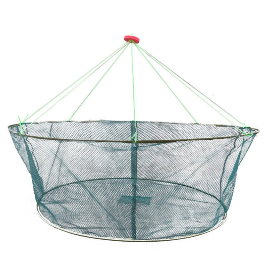 Foldable Fishing Landing Net Fish Catcher Network Crab Shrimp Mesh Trap