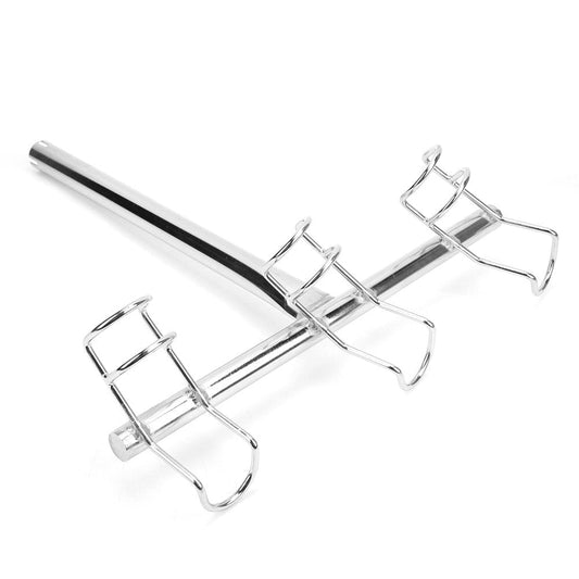 3-Way Fishing Rod Holder, Fishing Pole Holder Angling Accessory Stainless Steel Top Mounted for Fishing on Shores Lakes for Yachts or Ships