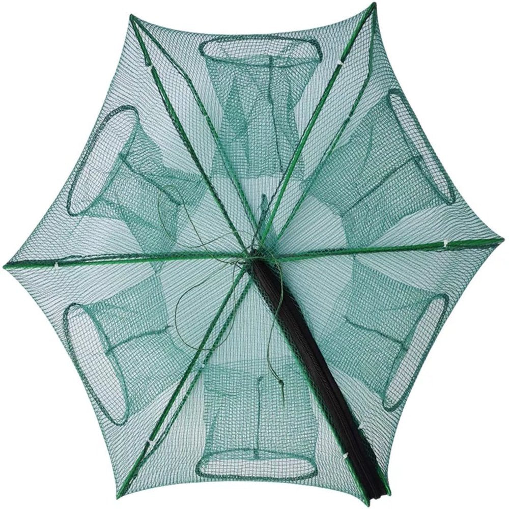 Drasry Fishing Bait Trap Fish Minnow Crayfish Crawdad Shrimp Foldable Cast Net Collapsible Dip Cage 6 12 Hole