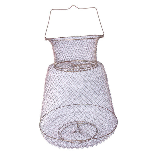 Lobster Mesh Fishing Net Prawn Cage Folding Trap Net Foldable Metal Wire Fish Shrimp Basket