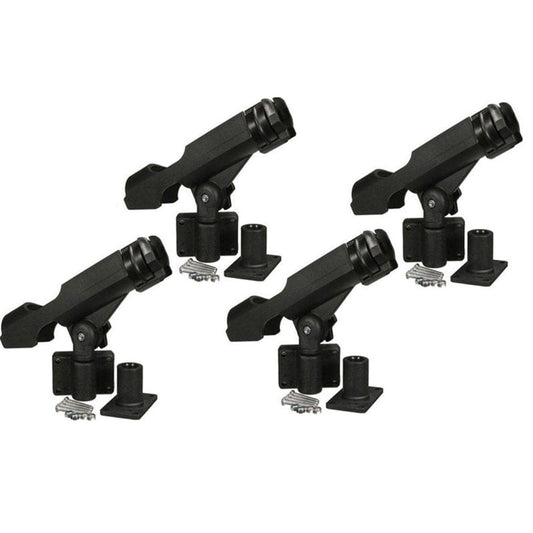 4PCS Fishing Rod Holder Rotatable Fishing Bracket with Screws for Boat Kayaking Yacht Accessory Tool