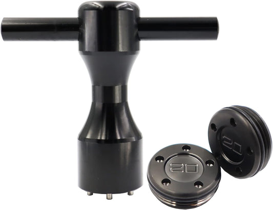 1 Pair 2pcs 20g Golf Custom Putter Weights with black Wrench Kit Compatible with Titleist Scotty Cameron Putters; 20g Golf Club Putter Golf Weights Tool