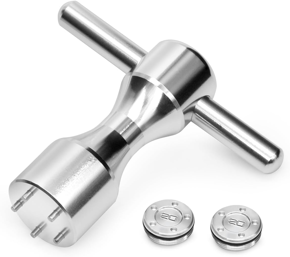 Golf Putter Head Weight 2pcs 5g/10g/15g/20g/25g/30g/35g/40g/45g with Wrench Kit Set Compatible with Titleist Scotty Cameron Putters Newport (20g+Wrench (2pcs))