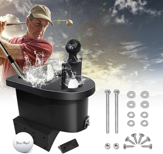 Golf Cart Ball Washer and Club Cleaner Kit for EZGO, Club Car, Yamaha, Advanced EV, Star EV, Universal & Detachable