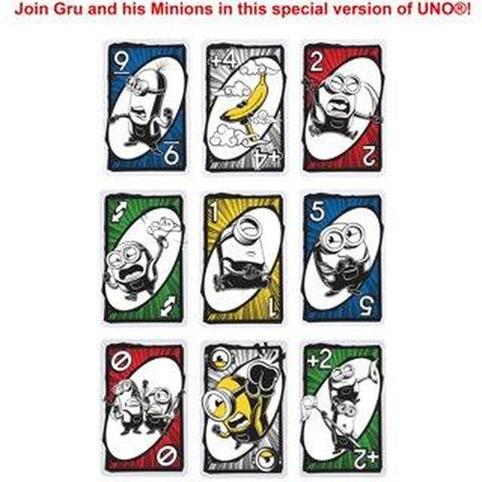 UNO Minions: the Rise of Gru Card Game for Kids and Family with Themed Deck Gift