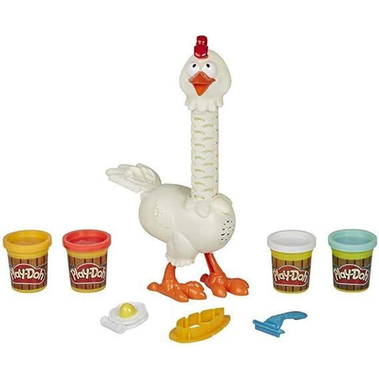Play-Doh Animal Crew Cluck-a-Dee Feather Fun Farm Includes 4 Cans of Play-Doh