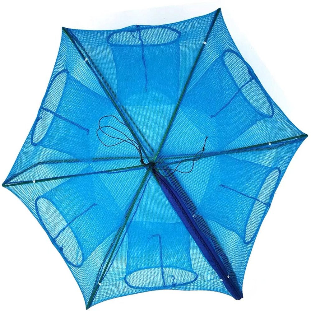 Drasry Fishing Bait Trap Fish Minnow Crayfish Crawdad Shrimp Foldable Cast Net Collapsible Dip Cage 6 12 Hole