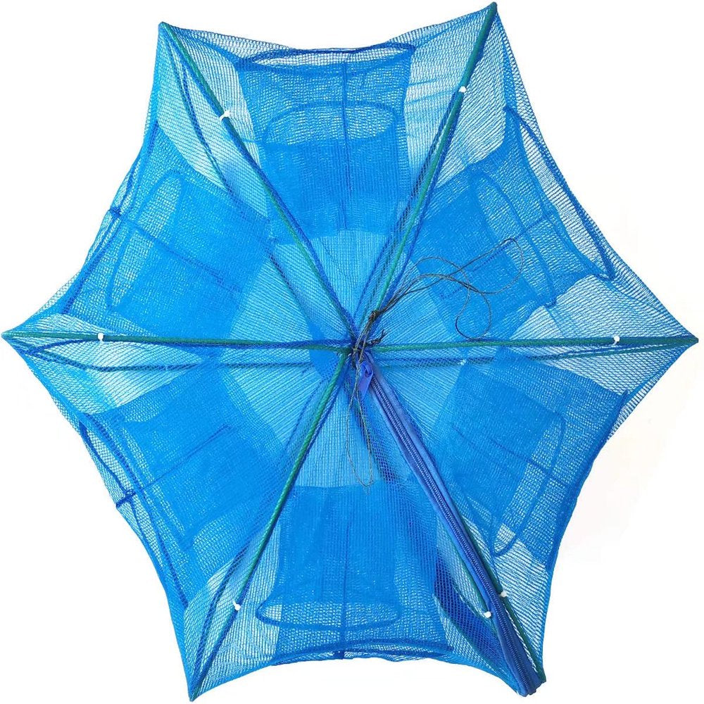 Drasry Fishing Bait Trap Fish Minnow Crayfish Crawdad Shrimp Foldable Cast Net Collapsible Dip Cage 6 12 Hole