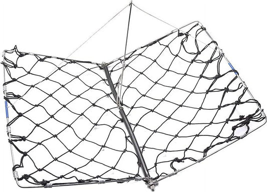 AirFly Foldable Castable Crabjaw Trap with Bait Clip - Rectangle Design Crab Trap Hawk