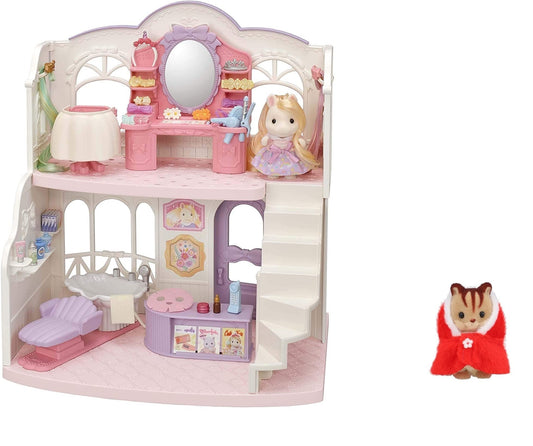 Epoch Sylvanian Families Hair Salon: Stylish Styling & Baby Walnut Squirrel