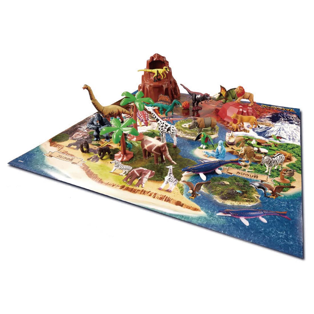 Takara Tomy Ania Adventure Continent Kingdom Map Set - Great Japan Adventure