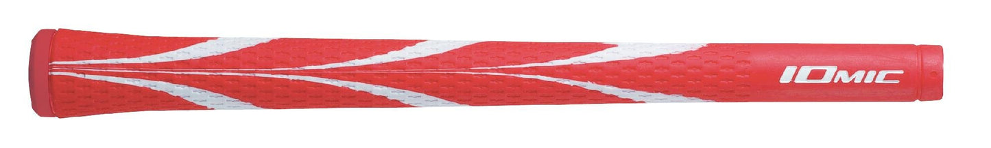 IOMIC Art Grip series Sticky Opus3 2.3 No Backline Coral RedxWhite Made in Japan