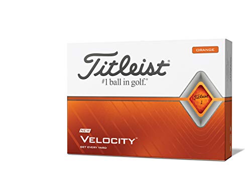 TITLEIST VELOCITY golf ball Unisex T8225S-J Orange 350 dimple design NEW