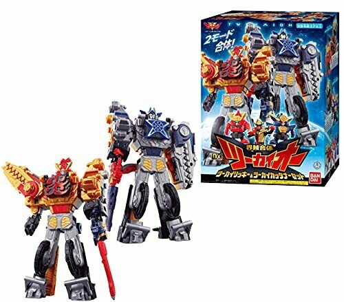 Bandai Kikai Sentai Zenkaiger Dx Twokaioh Ricky & Cutanner Set Megazord
