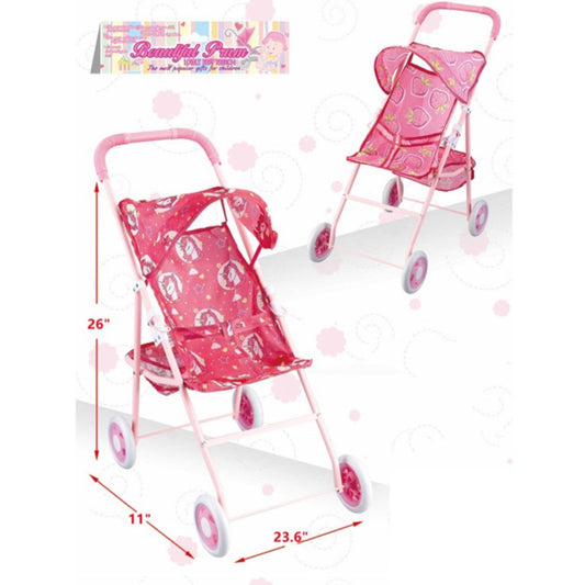 Doll Stroller w/Canopy & Tray