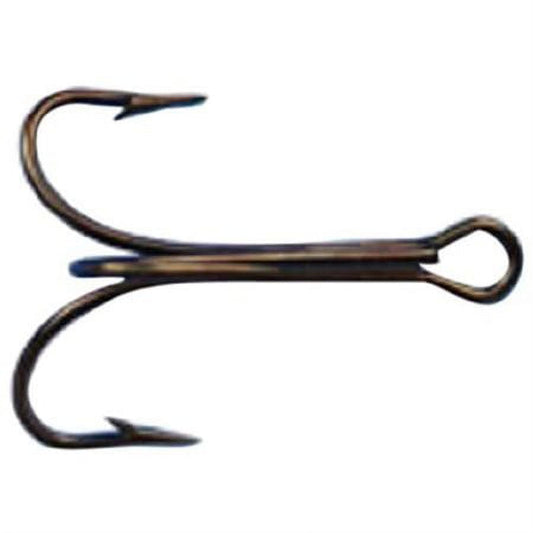 Mustad 3551 Classic Treble Standard Strength Hook (25-Pack), Bronze, Size 12/0