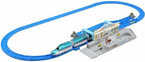 Plarail Joining! Series E5 'hayabusa' & Tomica Station Rotary Set