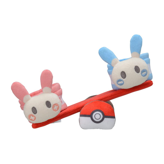 POKEMON CENTER ORIGINAL Pokemon Dolls House Plusle Minun See-Saw
