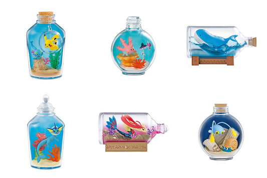 Re-Ment Pokemon Aqua Bottle Collection 6 Types 6 Pieces