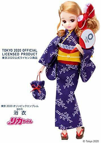 Takara Tomy Licca-chan Doll Yukata Tokyo 2020 Olympic Emblem