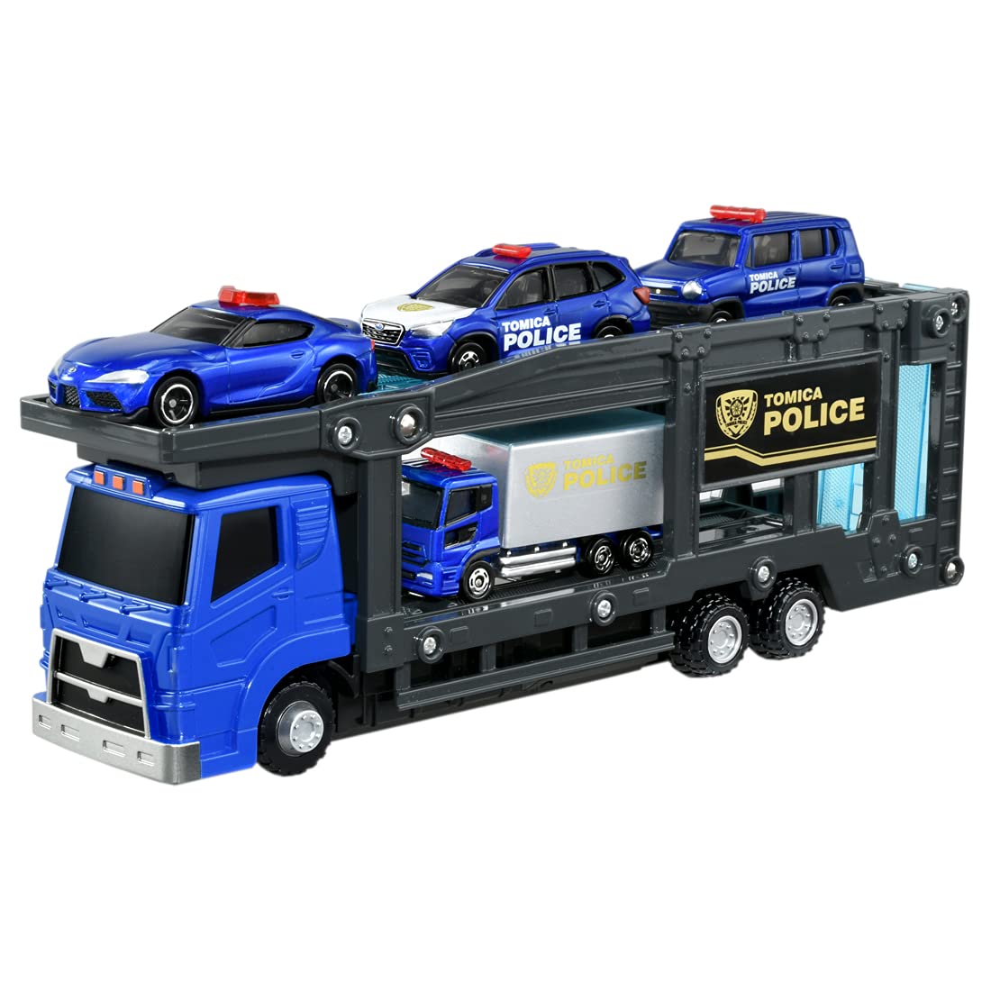 Takara Tomy Tomica World Police Carrier Car Set Japanese Non-Scale Car Toys