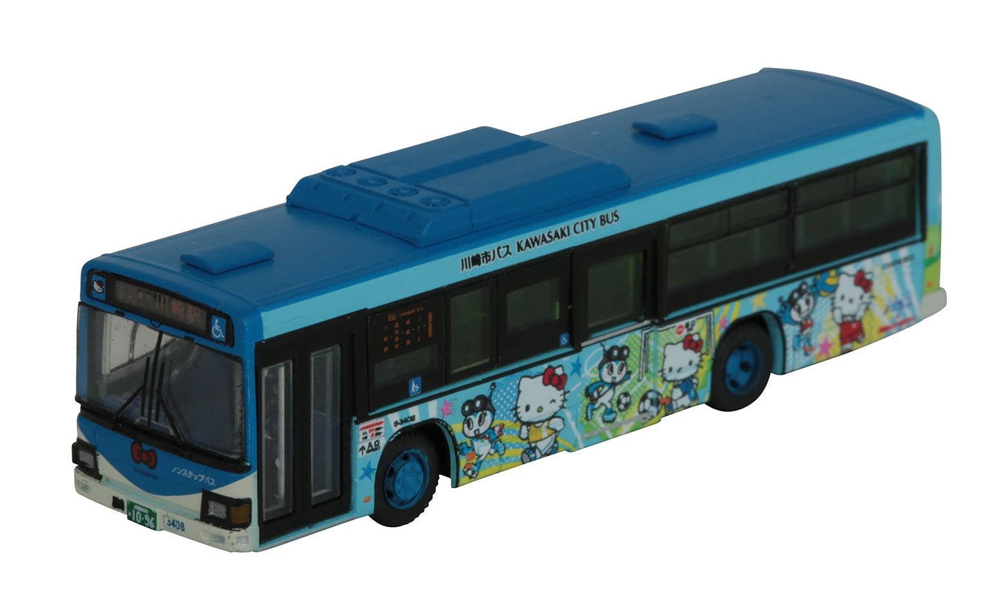 TOMYTEC Bus Collection Kawasaki Norufin X Hello Kitty Sports Town N Scale