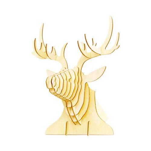 A-ZONE Wooden Art Ki-Gu-Mi Deer Wall Decoration