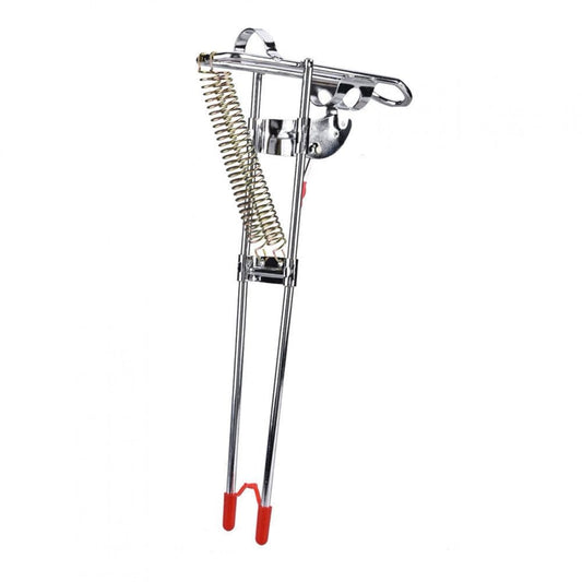 CHICIRIS Boat Fishing Support,Fishing Rod Holder,Portable Fishing Rod Bracket Practical Dual Spring Fishing Pole Metal Holder Stand Accessory Fishing Rod Rest