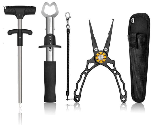 3 Piece Fishing Pliers, Fishing Grabber/Hook Remover, Sheaf