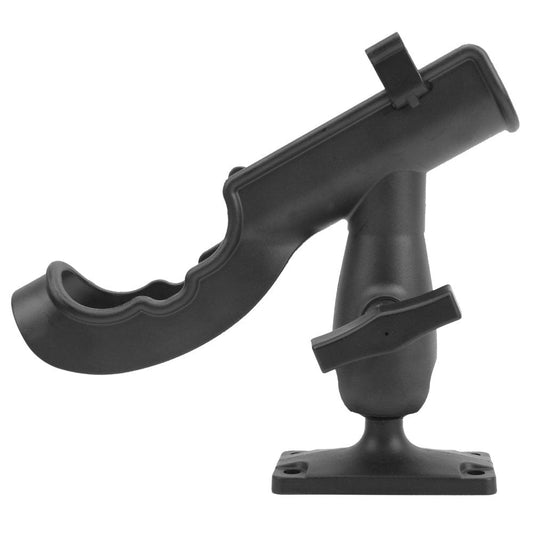 Fyydes Plastic Canoeing Kayak Fishing Pole Winder Rod Holder Support Tools Accessories Black,Boat Fishing Rods Support,Boat Fishing Rods Holder