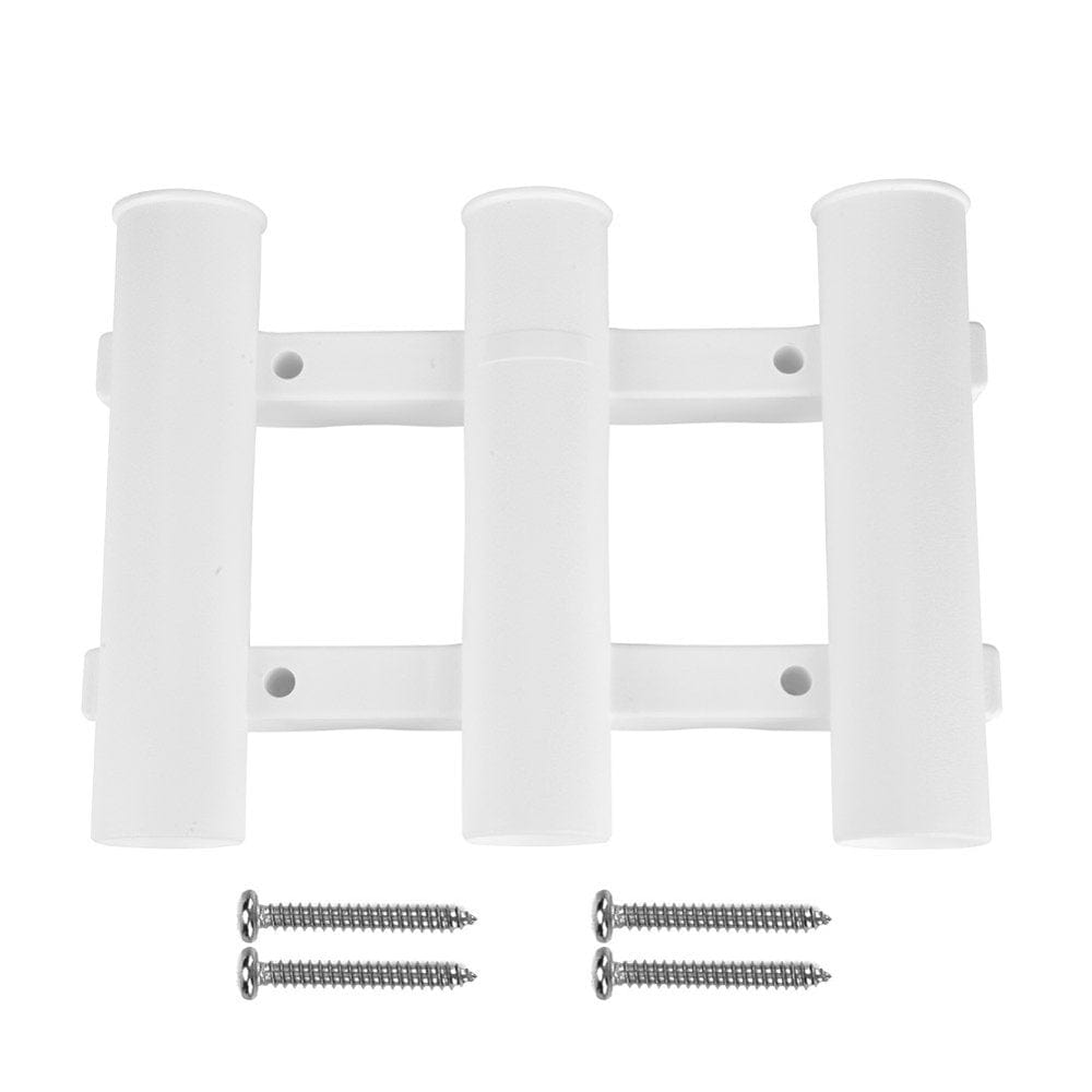 Mavis Laven Boat Fishing 3 Tube Rod Holder Bracket Rack Pole Tube Mount Tool Accessory, Boat Fishing Rod Holder, 3 Link Rod Holder