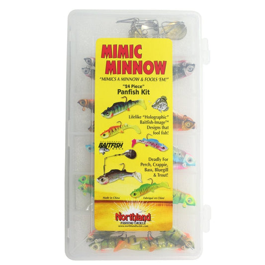 Northland Tackle Mimic Minnow Panfish Fish Kit, Freshwater, Assorted