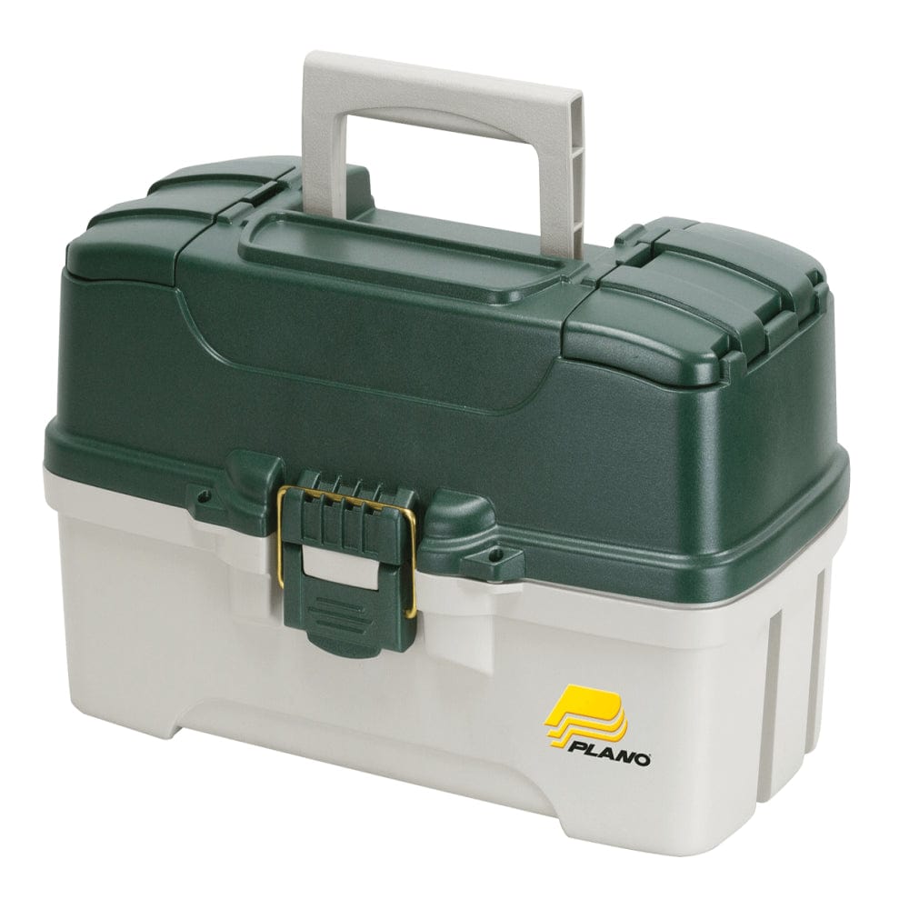 Plano Molding Co 620304 3 Tray Green & White Tackle Box