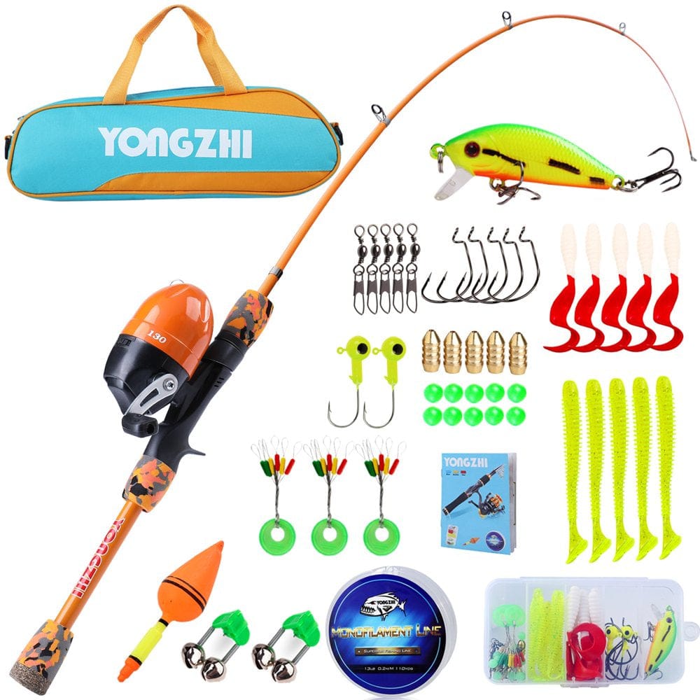 Sougayilang Kids Fishing Pole Telescopic Fishing Rod and Reel Combo